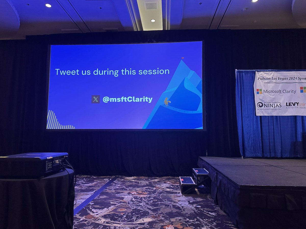 DoBetterAds's tweet photo. @msftClarity front row and looking forward to this https://t.co/i43ADsoLhY