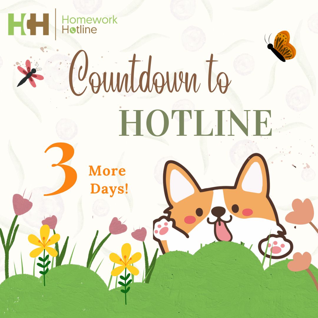 HomeworkHelp4TN's tweet image. We hope you&apos;ve had a great spring break! We&apos;ll be back on the phones in THREE MORE DAYS!
#homeworkhotline #homeworkhelp