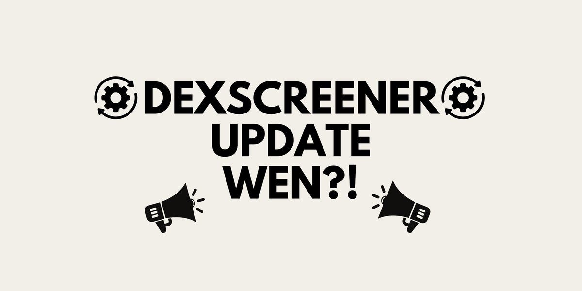 paperhandsonsol's tweet photo. ❔ DexScreener Update Anyone?

Does anyone want to see a DexScreener Update? 

WE NEED AN ANSWER, YES OR NO? https://t.co/TovEyKG5Mb