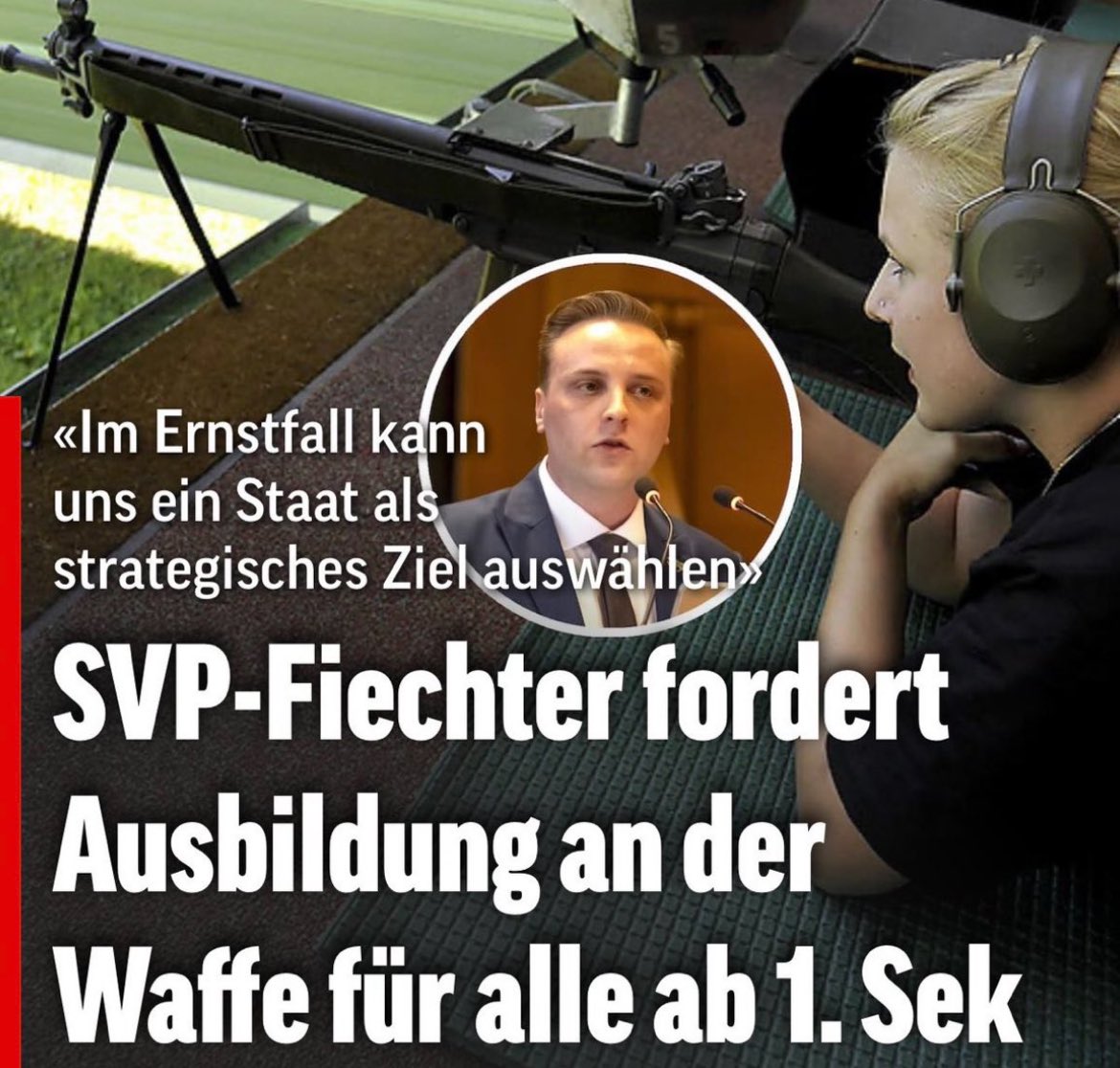 Genau, Kinder an die Front!