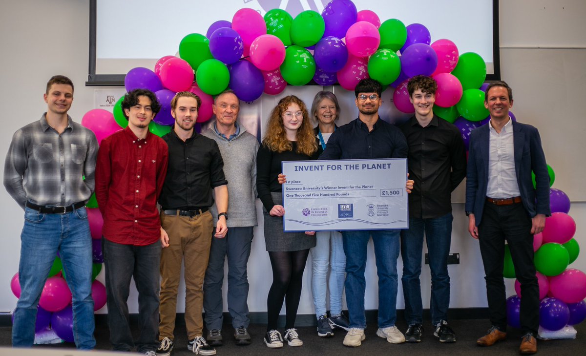 SUinTexas's tweet photo. Good Luck to team Pure Flow, the @SwanseaUni winners of Invent for the Planet 2024, who tomorrow head to the European Semi Finals at @atu_ie in Galway, Ireland 🍀
#IFTP #IFTP2024 https://t.co/5cSluCtghz