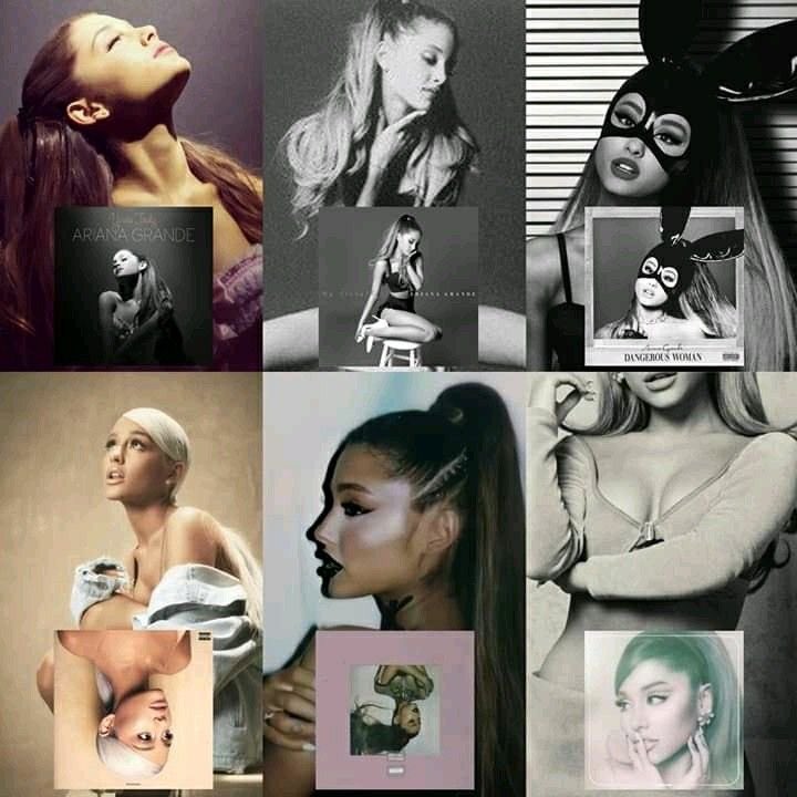 infoari's tweet photo. A Billboard soltou uma lista da ordem dos melhores álbuns de Ariana Grande. Concordam? 

1. Sweetener 
2. Positions 
3. Thank U, Next 
4. Dangerous Woman
5. Yours Truly 
6. My Everything https://t.co/wgds5gGOZQ