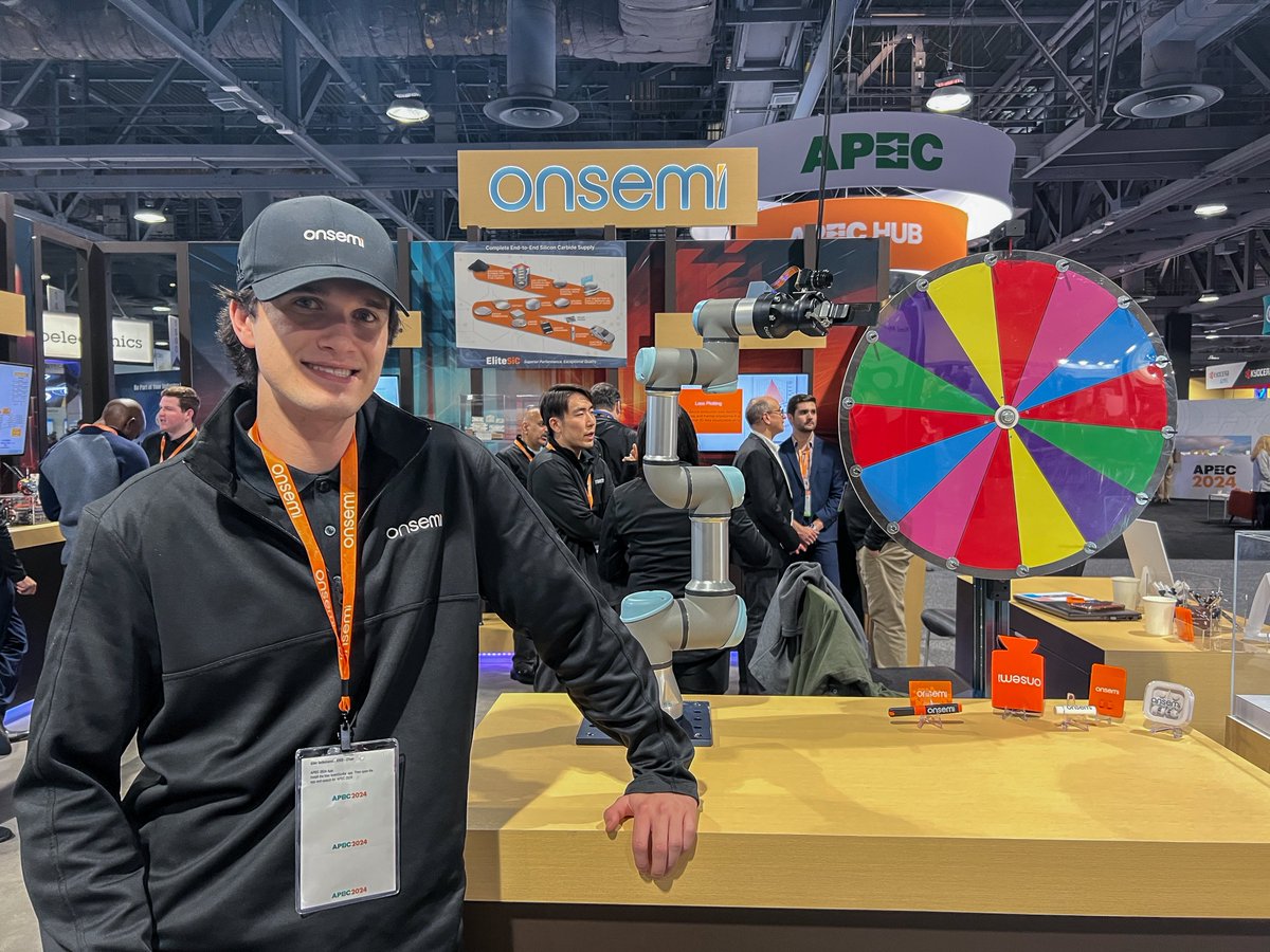 onsemi's tweet photo. Thank you to everyone who visited our booth last week at #APEC2024 🤗 

If you haven't had a chance to catch us in person this year, we'll be at #GOMACTech later this month and at #EmbeddedWorld in April. 

Come experience the onsemi difference. 

#weAREonsemi https://t.co/3Av9YICTiw