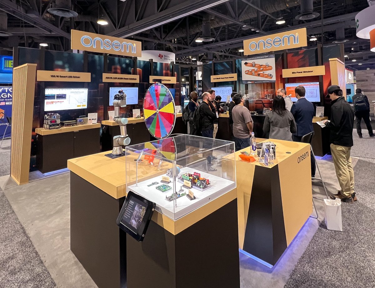 onsemi's tweet photo. Thank you to everyone who visited our booth last week at #APEC2024 🤗 

If you haven't had a chance to catch us in person this year, we'll be at #GOMACTech later this month and at #EmbeddedWorld in April. 

Come experience the onsemi difference. 

#weAREonsemi https://t.co/3Av9YICTiw