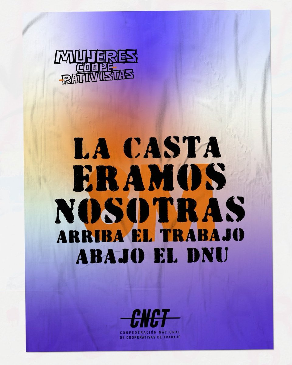cnctlaplata's tweet photo. #8M 🔥 Este viernes lo gritamos en las calles:

BASTA DE ESTE GOBIERNO DE ODIO Y DE CRUELDAD💪🏾

Nos encontramos en la plaza de los dos Congresos 

💜🧡 https://t.co/PEvFw0zqyf