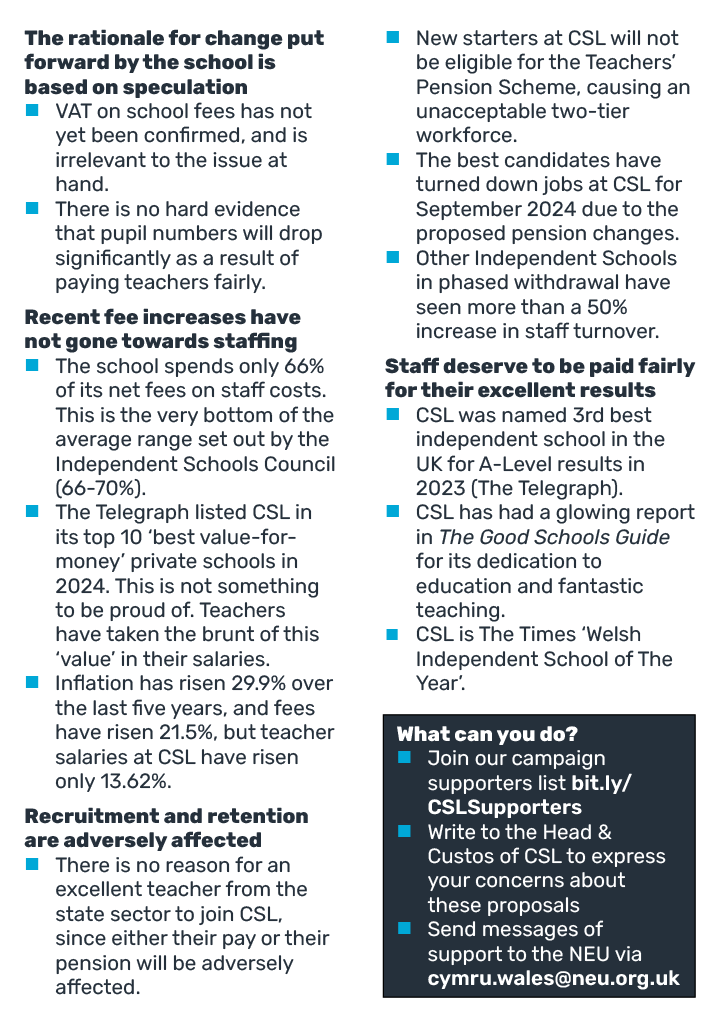 <a href="/NEUCymru/">NEU Cymru</a> <a href="/cslcardiff/">Cathedral School</a> Parents, carers &amp; friends of <a href="/cslcardiff/">Cathedral School</a> pupils, please share our strike flyer with your networks