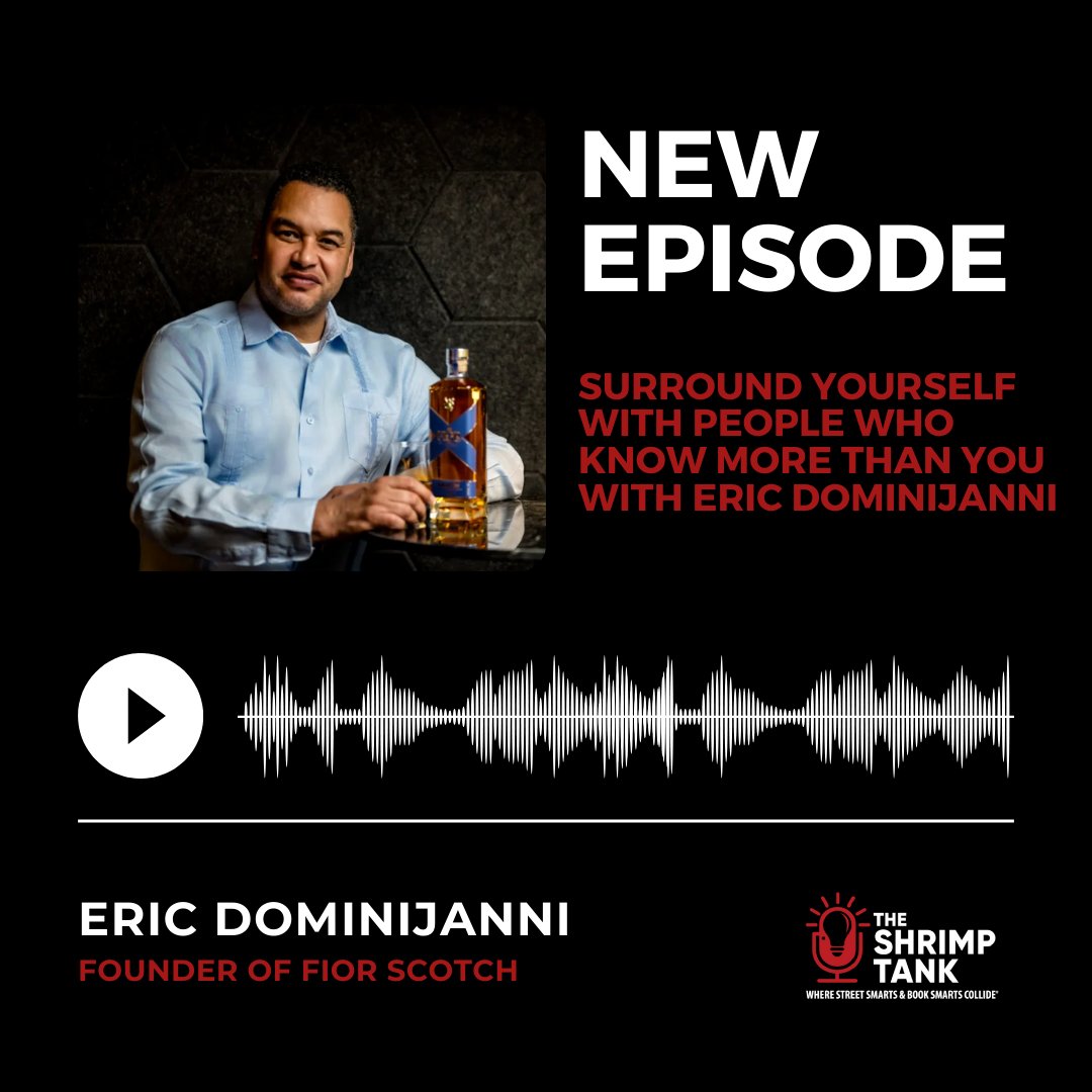 Everything about retired veteran Eric Dominijanni’s path to success is “fior ghlan,” or “pure” in Scottish Gaelic. Check out our latest episode with Eric to learn about how he started Fior Scotch! 🥃  youtube.com/watch?v=6cYmnQ… #shrimptank #theshrimptank #entrepreneur #business