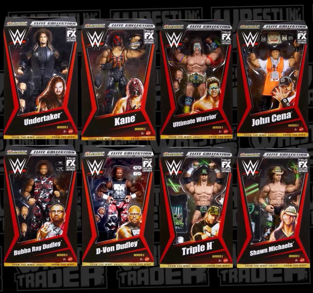 RINGSIDE EXCLUSIVE - WWE ‘FROM THE VAULT’ Pre-order is now live for the Ringside Exclusive WWE ‘From The Vault’ Series 1. S1 includes, John Cena, Ultimate Warrior, Undertaker, Hardcore Kane, Dudley Boyz & DX. Full and partial-pay. . Get yours now ➡️ wrestlingtrader.co.uk!