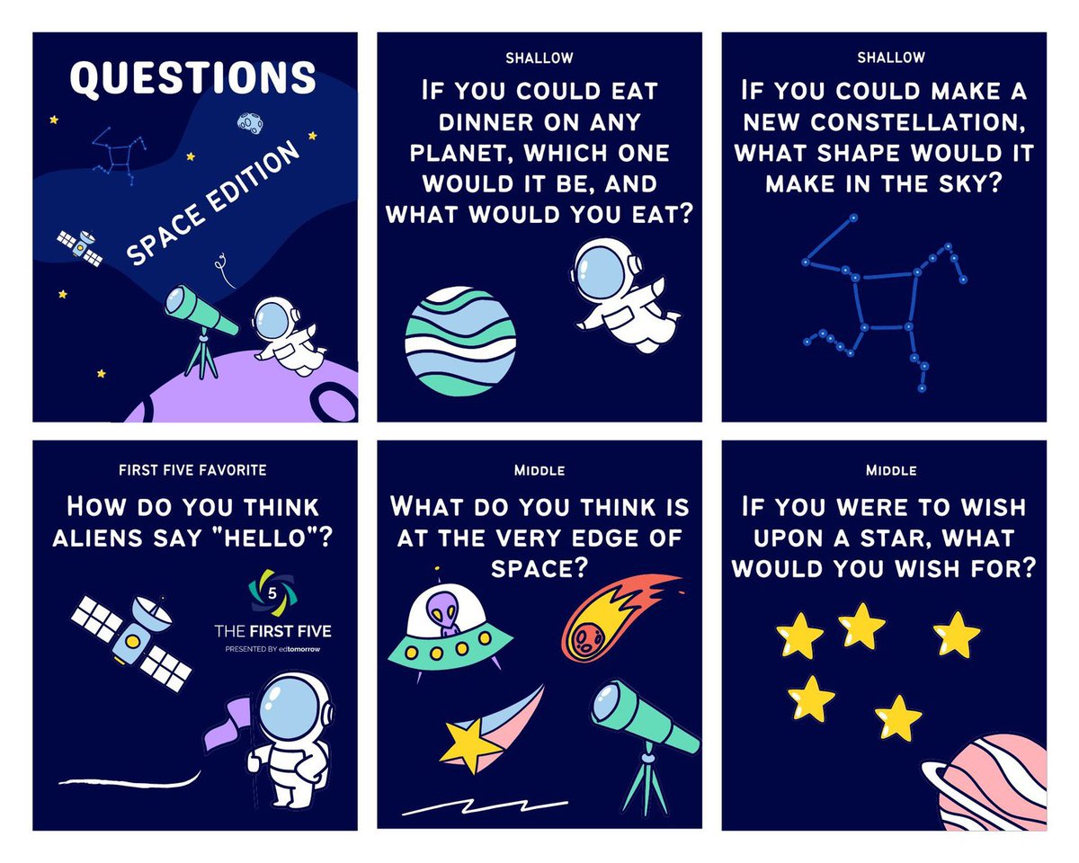 johnjwhalen's tweet photo. This is one of my favorite themed editions of The First Five from this year! Check out the Space Edition!
#firstfive #edtomorrow #relationships
https://t.co/a0Pcu9xJSB https://t.co/pWrqouR5SZ