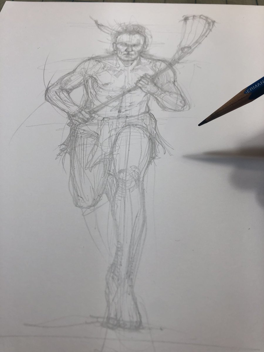 TheArtofLax's tweet photo. Looking forward to inking tonight and call it a finish. This project is a bit off schedule.
#WIP #Lacrosse #Art #Drawing #Sketching #NewProdDev #NativeAmerican #Tradition #BusyIsGood #ForArtForLax https://t.co/2leNHR1MHV