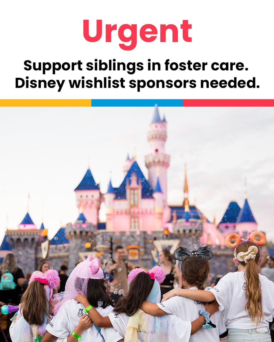 It takes a village to support children in foster care. One way to support Disney Days is by sponsoring items from our Amazon wishlist: shorturl.at/avTZ9 #DisneyDays24 #FosterLove #FosterCare