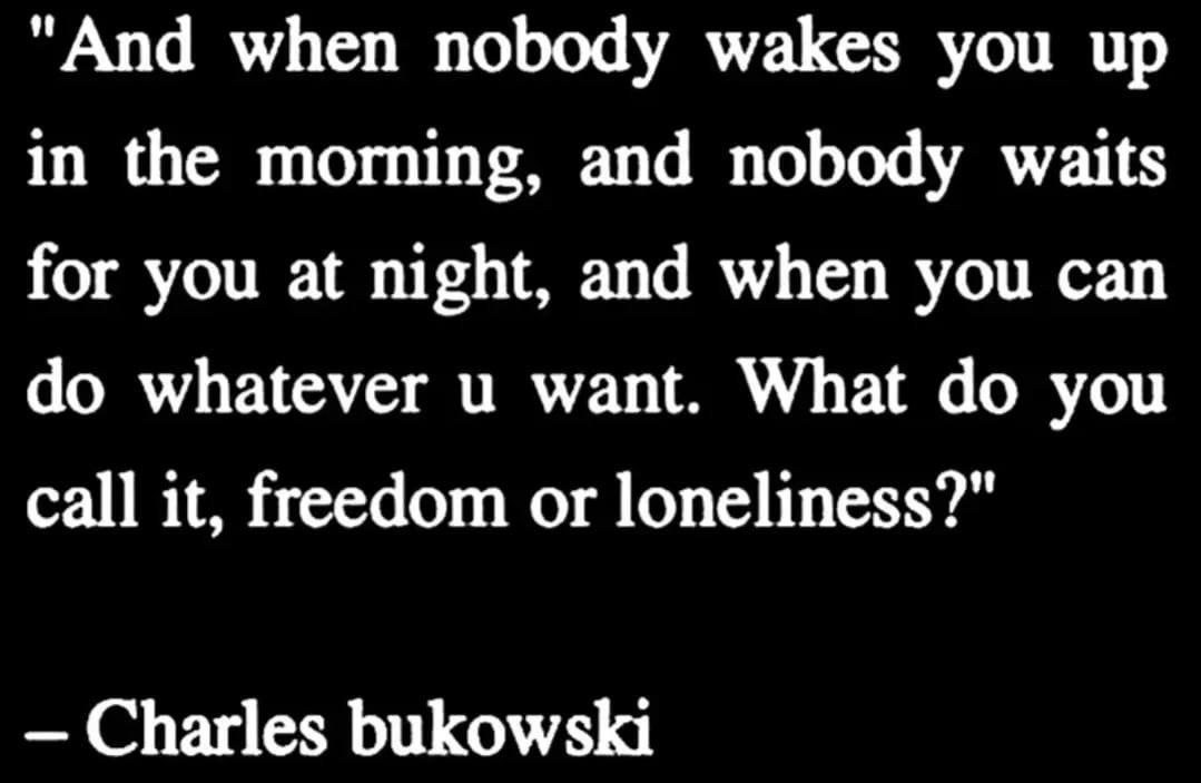 Bukowski wants to know