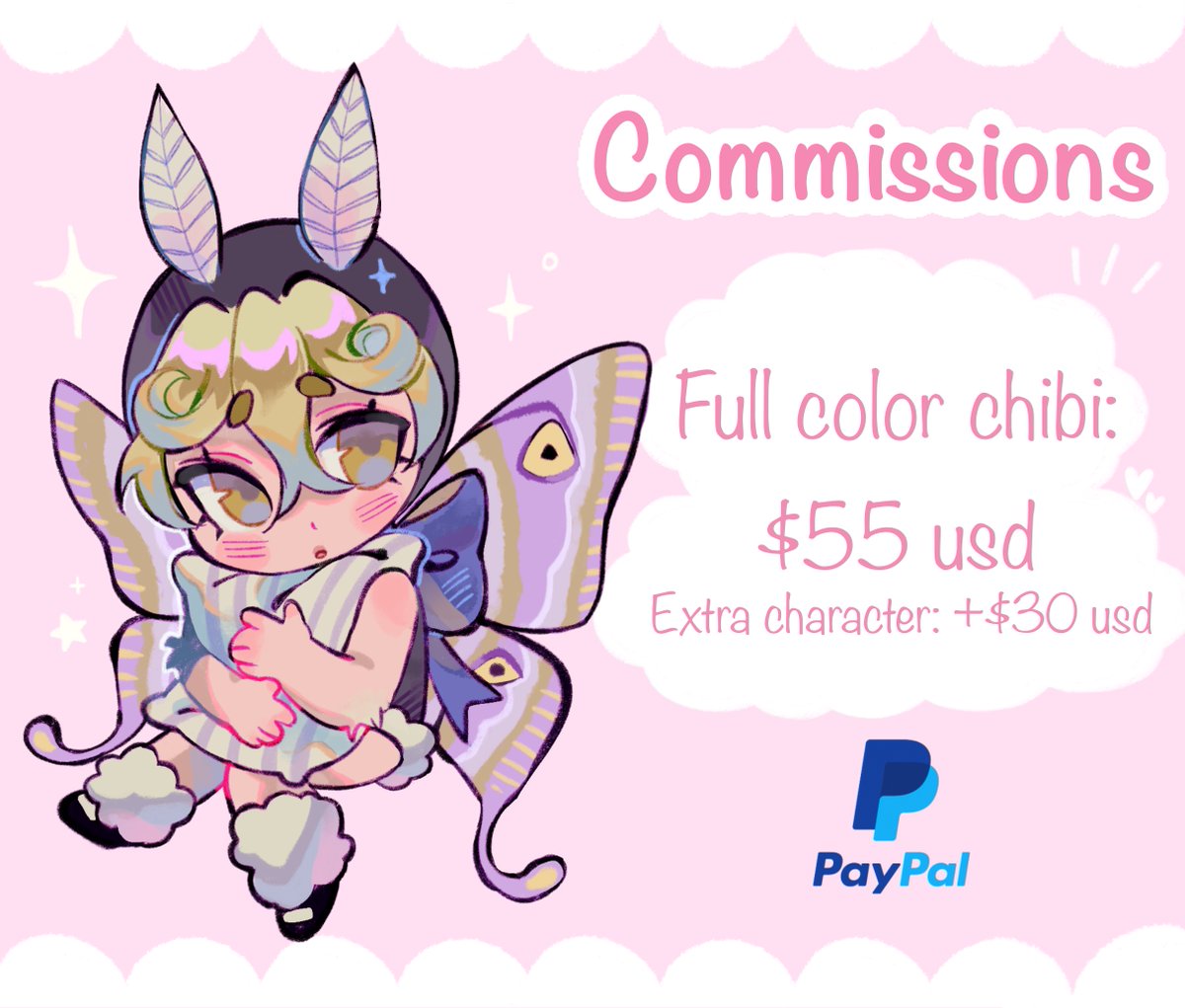 ⭐️Commissions⭐️ • Info and t.o.s: magarilatte.carrd.co • DM me to claim a slot • Payment via PayPal thank you!💞