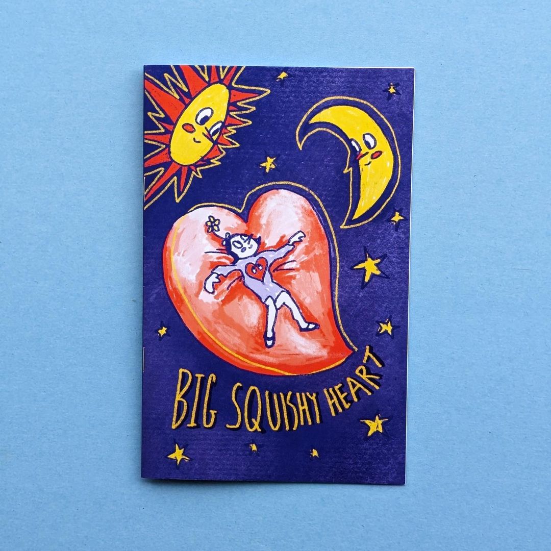 Zineomatic's tweet photo. Big Squishy Heart by April's featured artist Izzi Lee. By far the most in demand zine we have ever carried. The first 150 new subscribers who order this month will get a copy. #zines #zineomatic https://t.co/HNyb2A2R7K