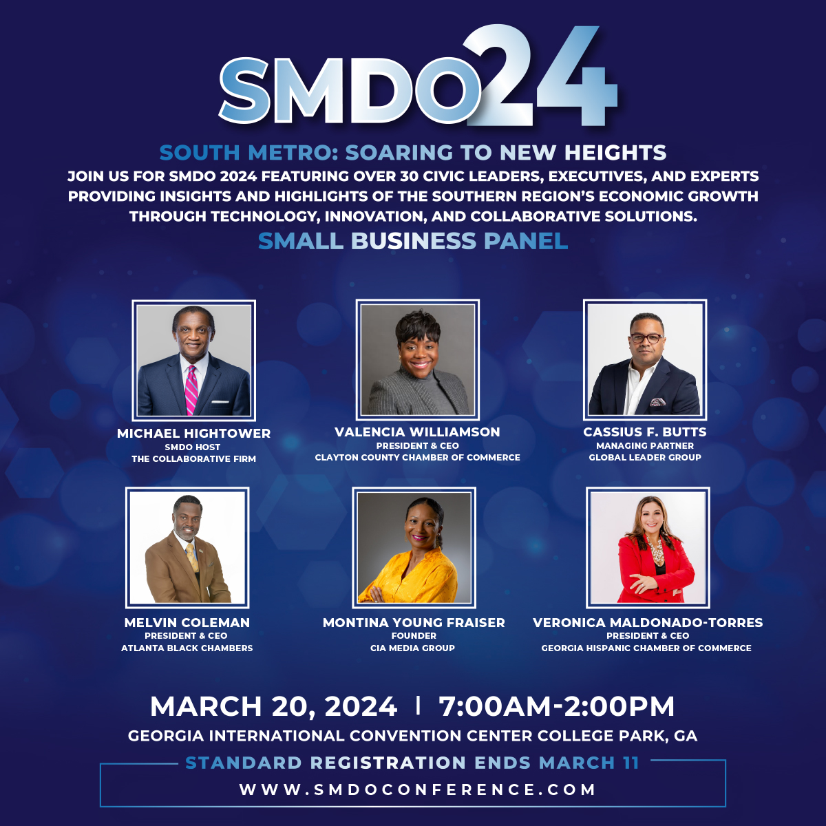 Curious about the small business opportunities in the South Metro? Join us for a Small Business Panel discussion at SMDO24.

Register at: smdoconference.com

#ATL #SMDO24 #SmallBusinessMatters #LinkInBio