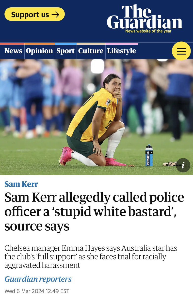 It is RACISM when the oppressed is being discriminated by the oppressor. The Q to be asked is who is being oppressed and who has the power. Kerr is an Indian Australian woman who knows what it means to be discriminated against. The white a British cop would not. FACT. #SamKerr