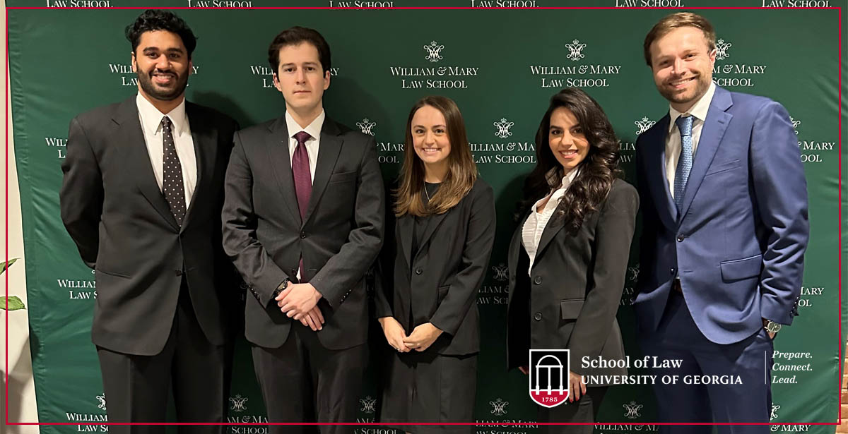 Congrats to 2Ls Adesh Dasani and Casey Wofford for finishing the 53rd Annual William B. Spong Jr. Invitational Moot Court Tournament as semifinalists. A second team of 2Ls Mona Abboud, David Harris and Kyle Nelson finished in the top 16 teams. law.uga.edu/news/78890 #ugalaw
