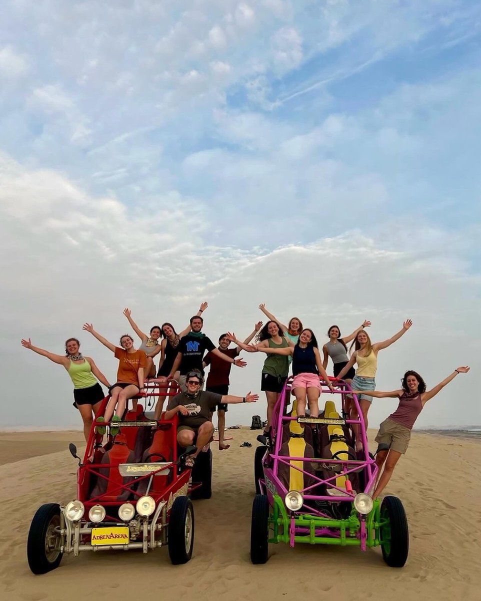 Harding_Abroad's tweet photo. Riding a dune buggy or sand boarding, which are you picking? With HULA, you can do both at the Paracas Sand Dunes! It makes for a pretty unforgettable desert experience! #HUintl @HardingU https://t.co/3g1dNP3Ahq
