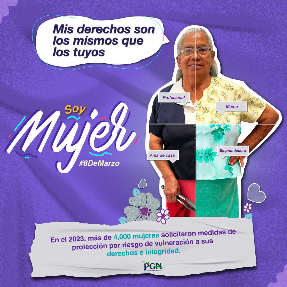 Desde el hogar hasta la oficina, las mujeres demuestran su valía cada día. Celebremos su fuerza como amas de casa, profesionales, mamás y emprendedoras. ¡Somos mujeres y cada vez somos más fuertes!

#MujerAmaDeCasa #MujerProfesional #MujerMamá #MujerEmprendedora