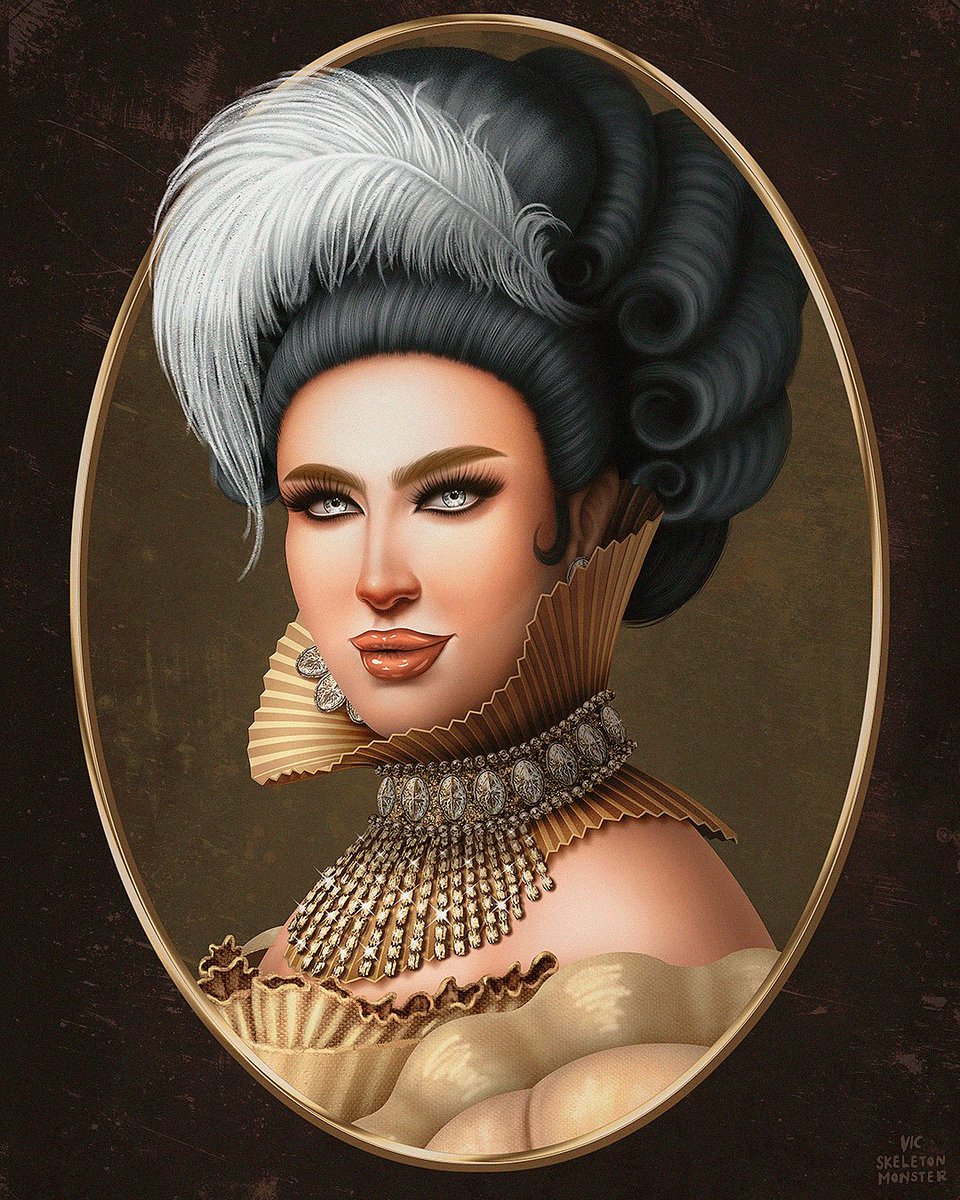 VicSkeleton's tweet photo. “Regente de las máximas, matriarca de las dinastías, princesa del Mictlán. Ella regresó y ahora lo quiere todo!” #art #sololasmad #SLM #lamasdraga #gvajardo #fanart https://t.co/FcvR6WzfEq