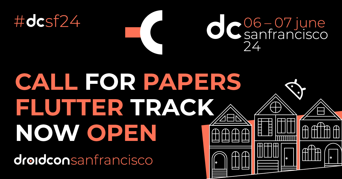 #FlutterCommunity, unite 📣 We're thrilled to announce a dedicated #Flutter track at #dcsf24! Got something to share? Submit your #FlutterDev talk proposals & join us in shaping the future of #mobiledevelopment. Submit here: sessionize.com/droidcon-san-f…