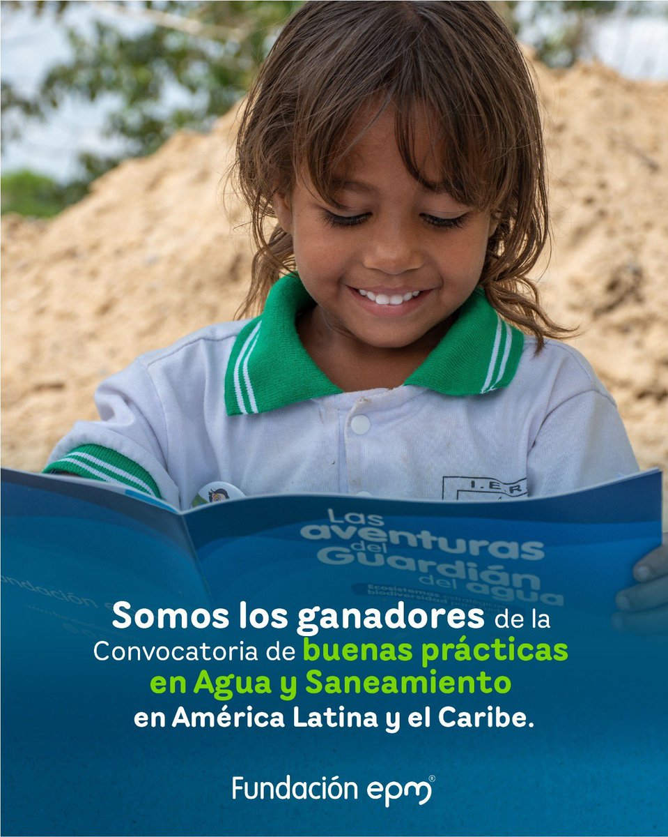 FundacionGEPM's tweet photo. ¡Gran noticia! 🎉 Nuestro programa Agua para la Educación, Educación para el Agua ha sido seleccionado como uno de los ganadores en la Convocatoria de Buenas Prácticas en #Agua y #Saneamiento en América Latina y el Caribe, en el marco del #10thWorldWaterForum. 💧 https://t.co/zGxhCyiQRN
