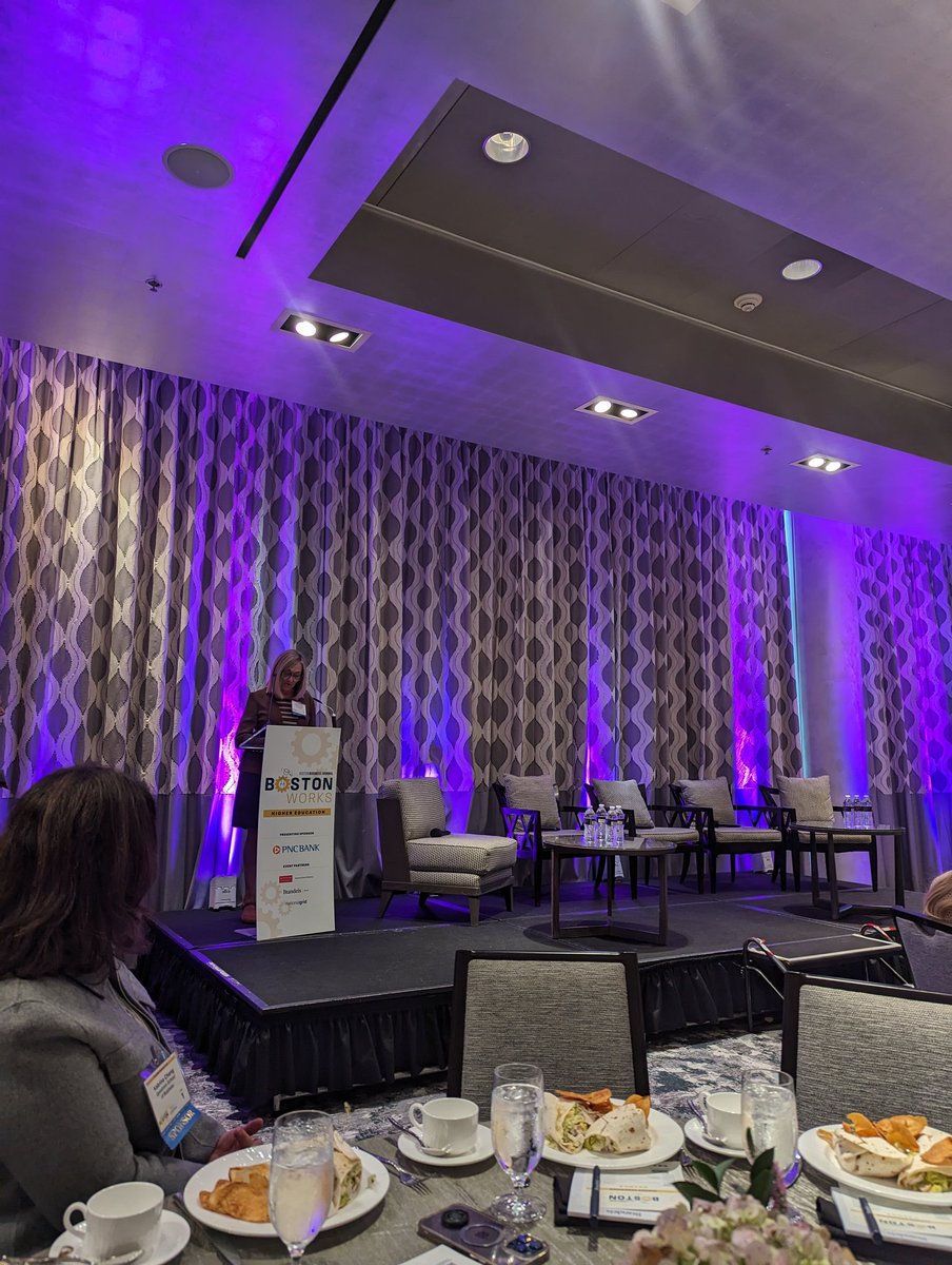 QuestromDean's tweet photo. We're proud to partner with the @BosBizJournal for the #BostonWorks panel! We're talking about how partnerships support workforce development and retention. https://t.co/4Mh5qFfctv