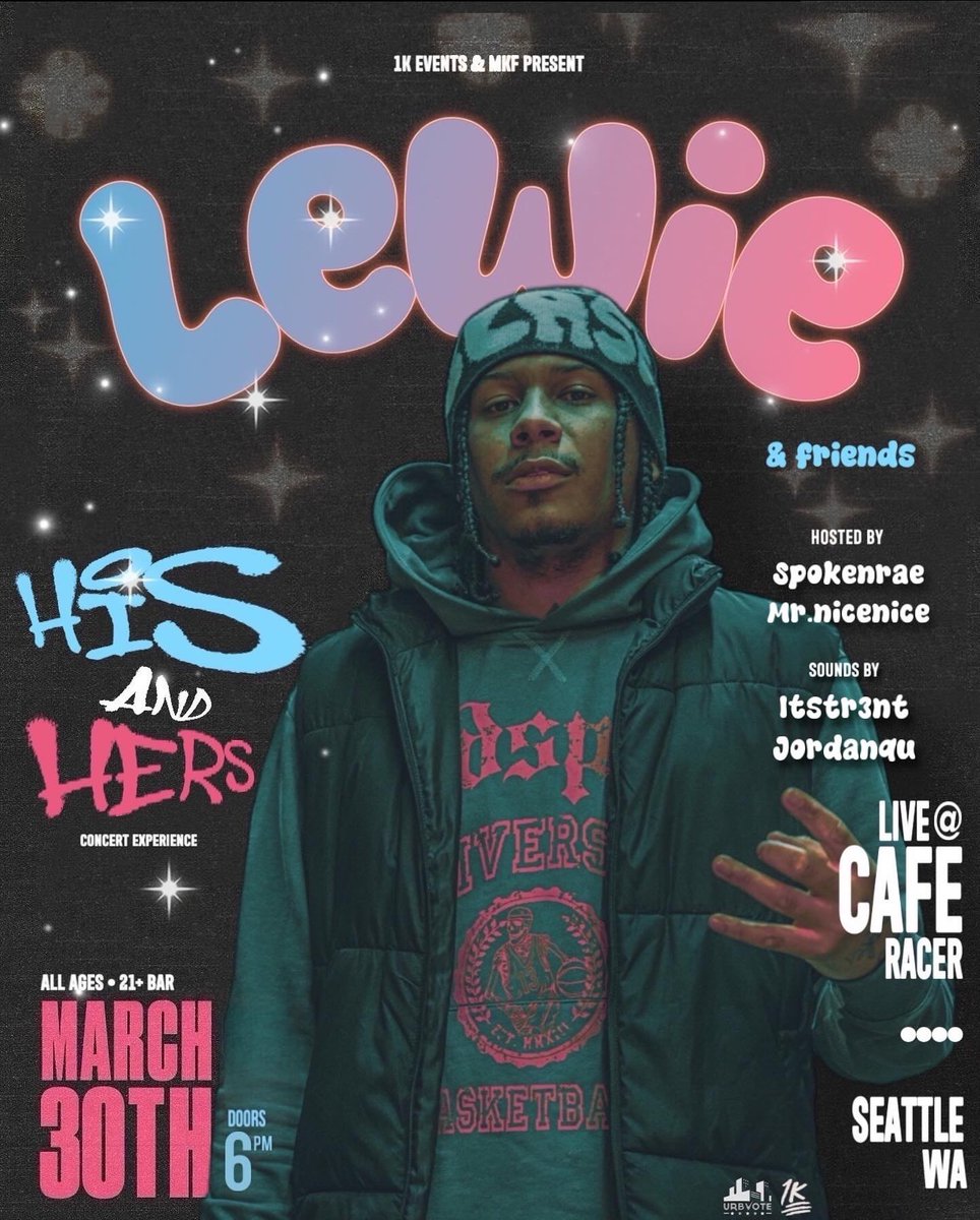 Seattle WA 📍 March 30th I have a bag of new shit I wanna show yall 🤞🏾 We have 100 tickets left ⚠️ I needed this booked &amp; finally got it even when they tried to block me 🎊🔥

Tickets: eventbrite.com/e/lewies-hishe…