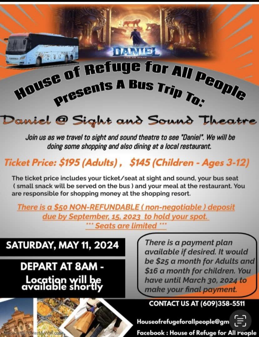 HORFAP_NJ's tweet photo. URGENT NOTICE !!!

We have 11 seats still available that we HAVE to fill. 

THERE IS STILL TIME TO BOOK YOUR SEAT. This will be a joyous time. Contact us to hold your seat. Final payment is DUE 03/30/24.

*** INVITE YOUR FRIENDS AND FAMILY *** https://t.co/RfdrXKOBDn