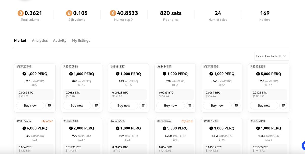 imscribe's tweet photo. We'll soon conduct a snapshot of #BTCSlug holders, and any wallet holding 3+ slugs will get airdropped 1K PERQ in the coming weeks. 

 @okx markets currently value this airdrop around $550 USD, based on a current floor price of 820 sats at the time of writing. https://t.co/g9jwrMMfEH