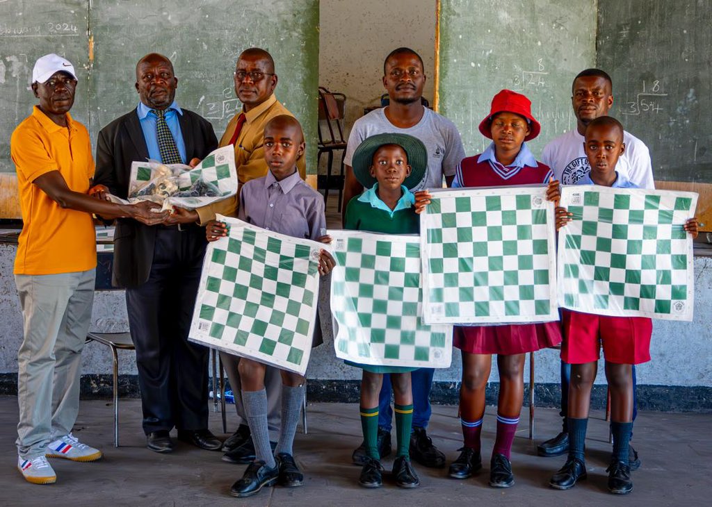 thegiftofchess's tweet photo. All roads led to Alan Redfern Primary School, where scholars and teachers from the host school as well as those from 21 primary schools in Bulilima District, converged. https://t.co/4aM0ZWflkM