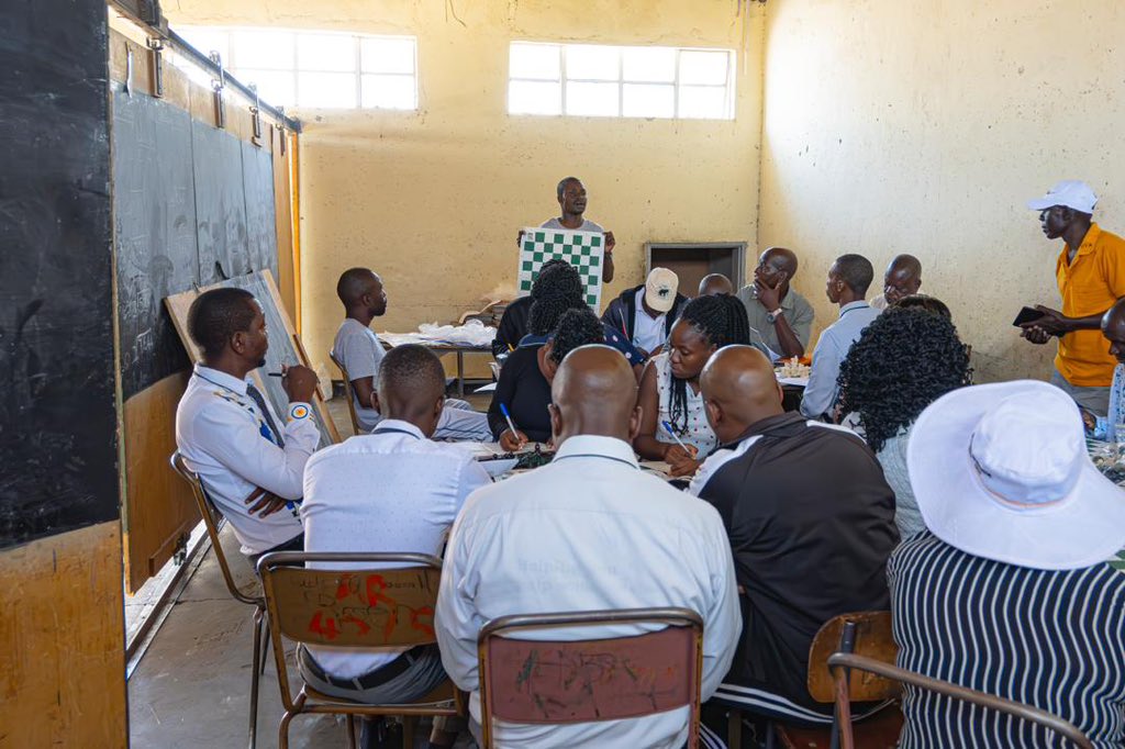thegiftofchess's tweet photo. All roads led to Alan Redfern Primary School, where scholars and teachers from the host school as well as those from 21 primary schools in Bulilima District, converged. https://t.co/4aM0ZWflkM