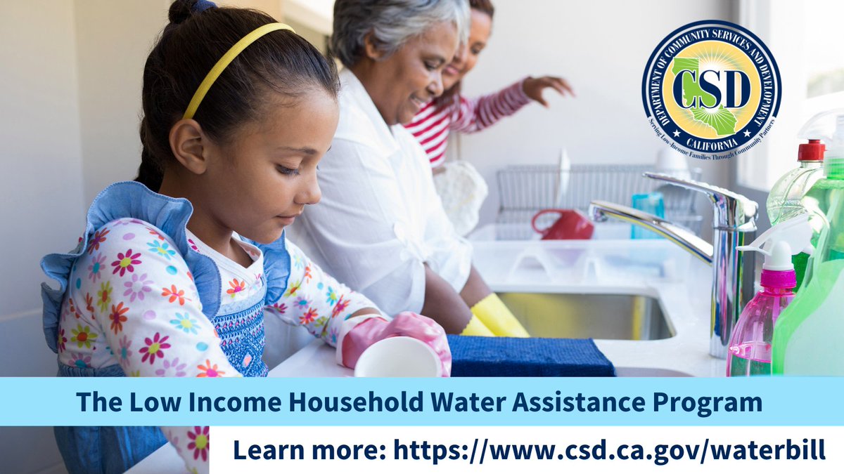 ca_csd's tweet photo. Through #LIHWAP, low-income California residents with water or sewer bills can receive financial assistance. Visit https://t.co/u3w77aEaI2 to find a local service provider and get support in paying your current or past due water or sewer bill. #AssistToPay https://t.co/ecWV8O3Nbt