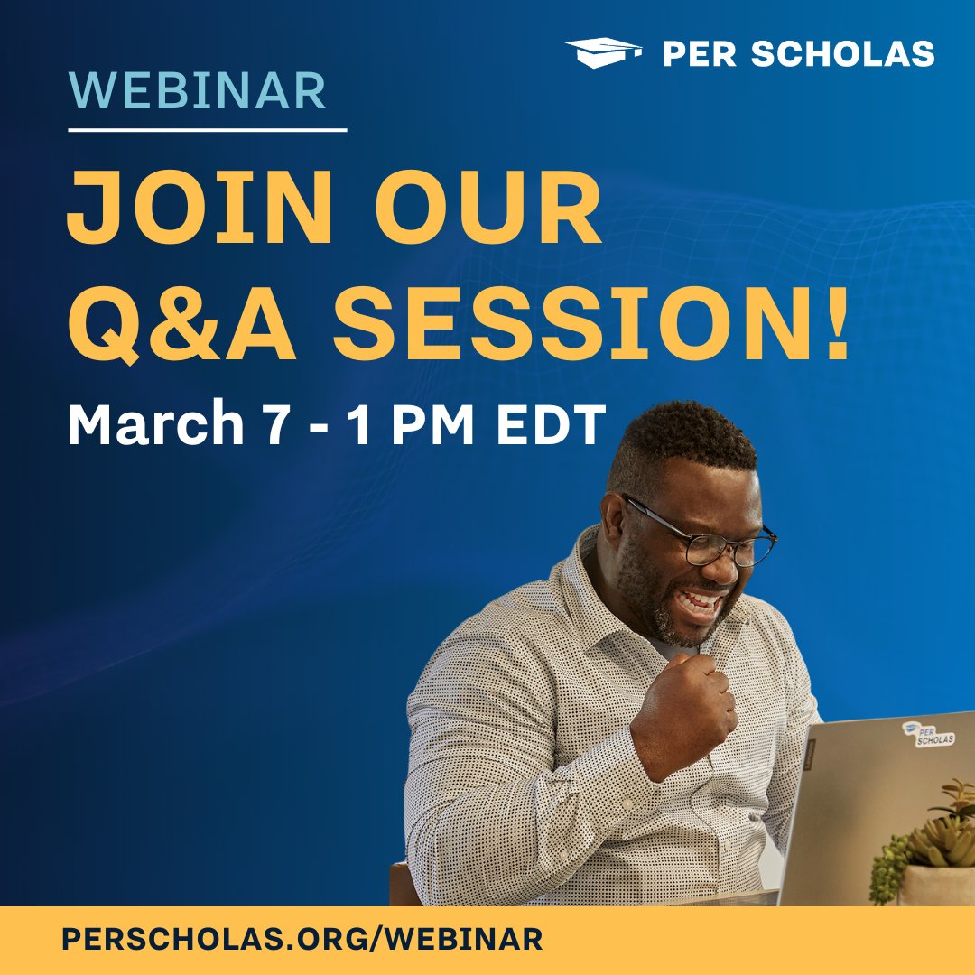 Got questions about our no-cost IT training? Tune in to our live Q&A session Tomorrow at 1 PM EDT! Ask our expert team anything and get the scoop on Per Scholas before diving into your tech career journey. Don't miss out - reserve your spot now! bit.ly/4c7mUP9