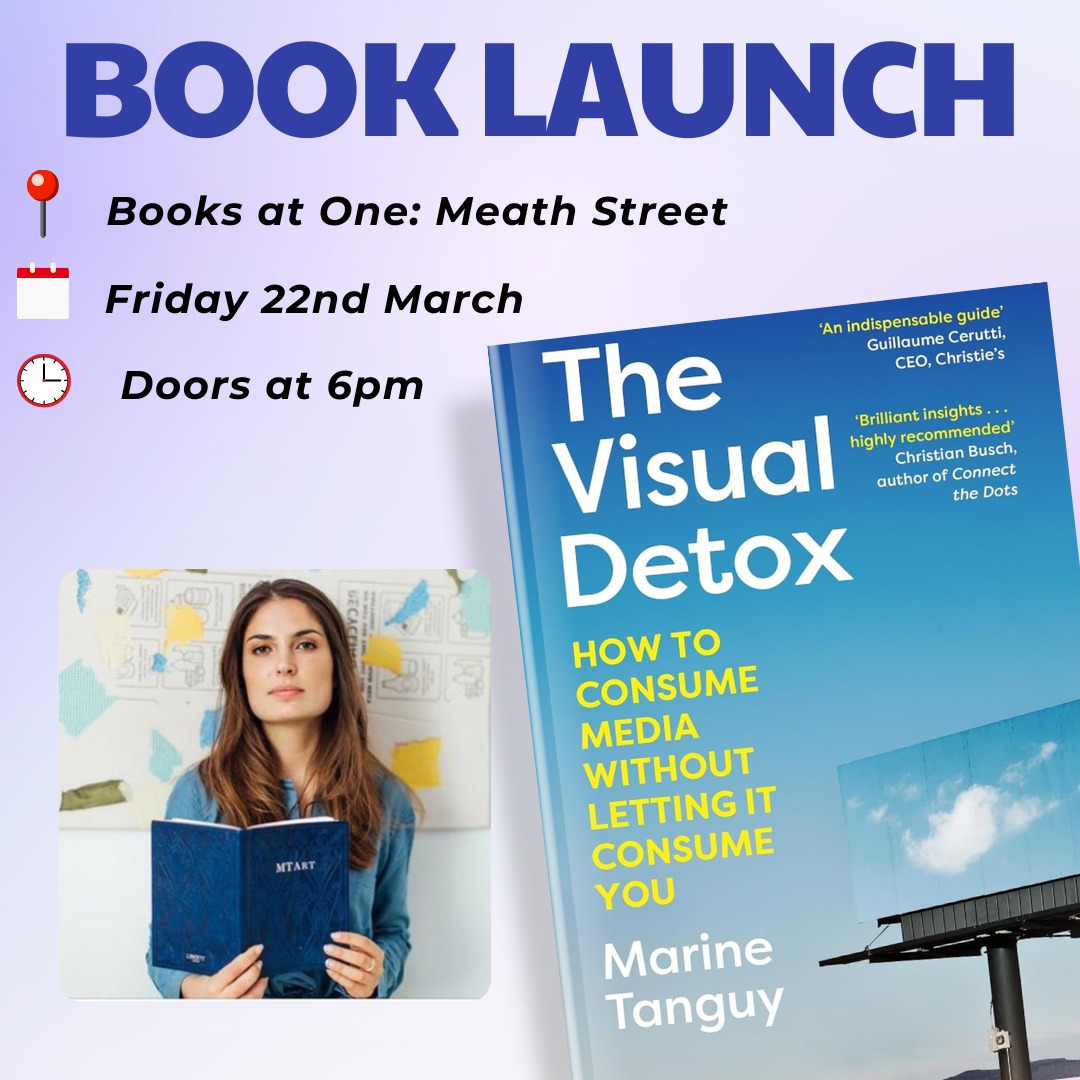 We're hosting @MarineTanguy2 on Friday 22nd to celebrate the launch of her new book, The Visual Detox! An incredible book that'll help you parse through the overwhelming amount of information thrown out in this increasingly digital age. Come on by if you want a signed copy!