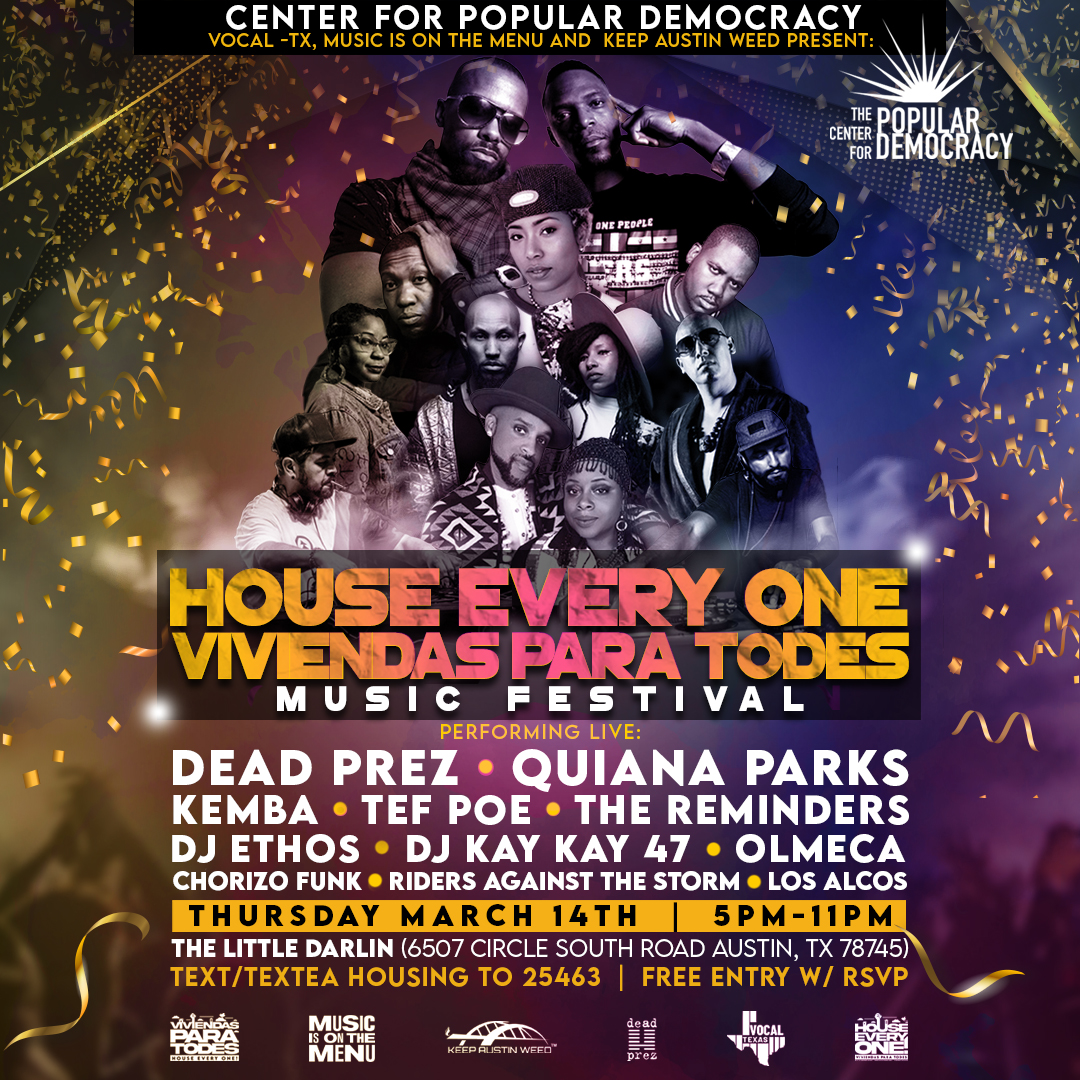 Our cultural caravan kicks off NEXT WEEK!🔥

We're traveling to Austin, Houston and San Antonio, Texas from March 11th-17th because it's time we #HouseEveryOne