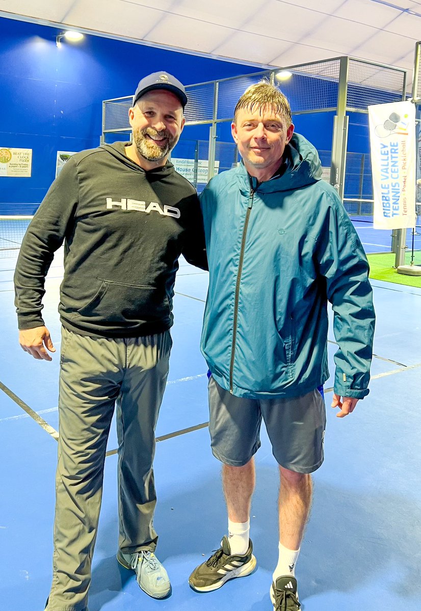 Great to see JDT playing Padel today at Ribble Valley Tennis Centre. We wish him all the best in  his new roll as the Swedish national team manger 
held og lykke! 🎾⚽️👍