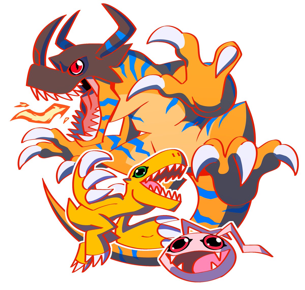 「Digimon Adventure 25th 」|AJBのイラスト