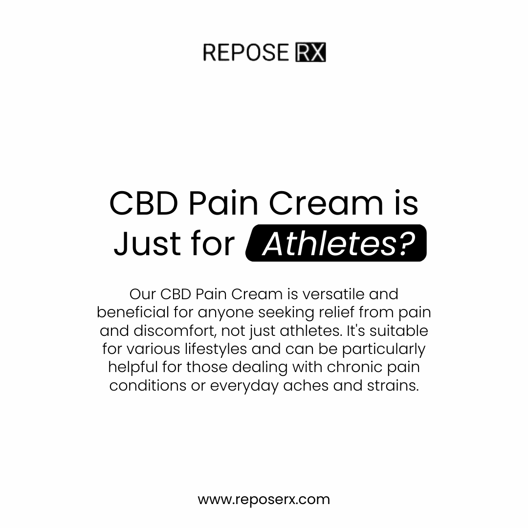 ReposeRXStore's tweet photo. Repose RX's CBD Pain Cream isn't just for athletes; it's for anyone who moves, works, and plays hard. 
#ActiveRelief #AthleteApproved #NonAthleteFriendly #PhysicianOwned #VeteranOwned #WomanOwnedandOperated #WomanPhysician #SupportVeteranBusinesses https://t.co/uGsgjv5Vv7