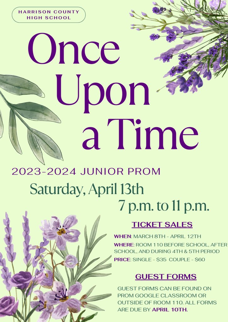 HCHS_KY's tweet photo. Info regarding Prom 2024. https://t.co/T1GkJrakGy