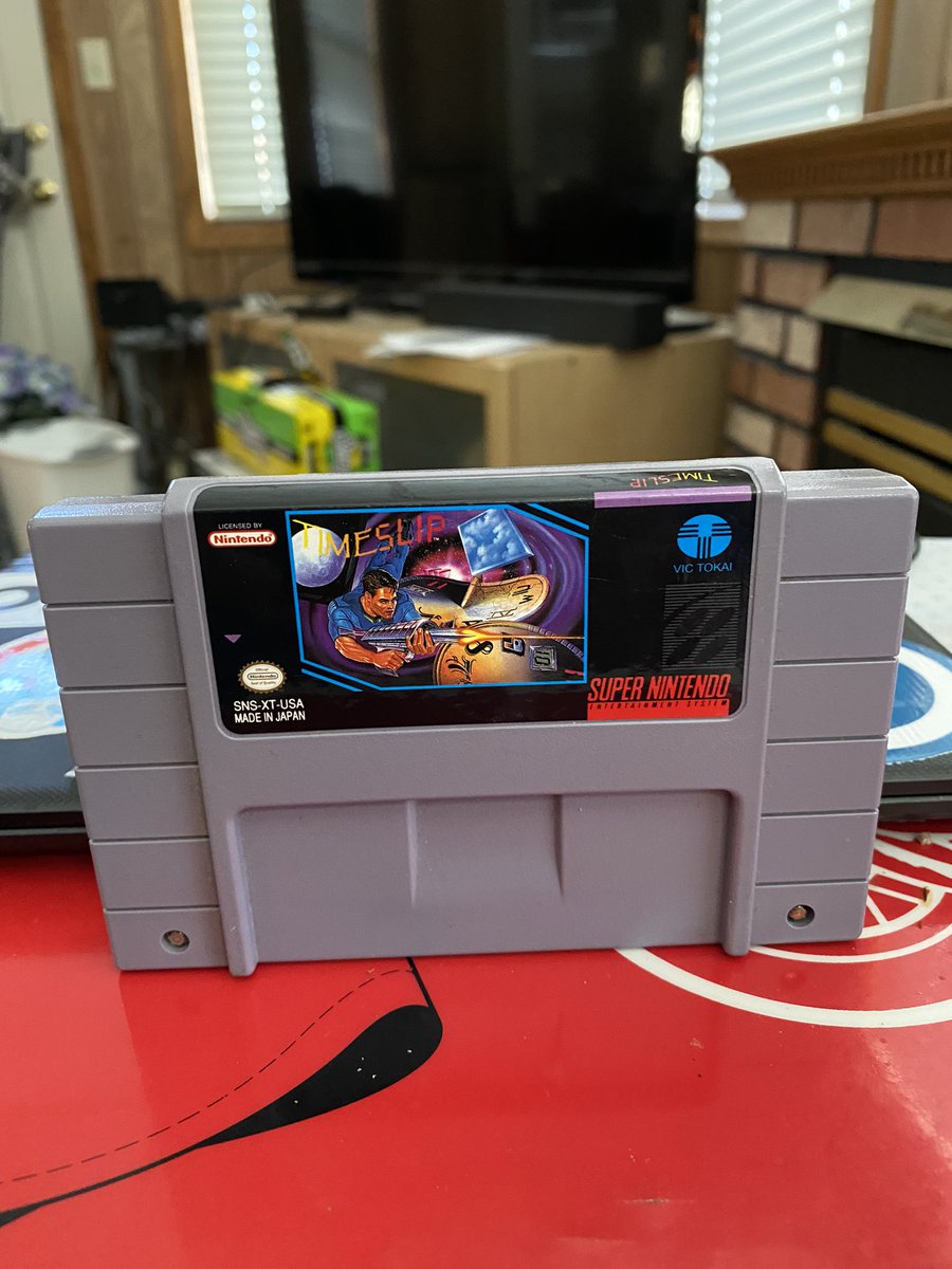 CreaseAndAssist's tweet image. Latest pickup, Time Slip by #VicTokai for the #SNES @Timnado @paladinolive @pantsboyusa @Shawstlevania @Fleetwoodzak @VISportsTalk @vigilante890 @WHENESOTA