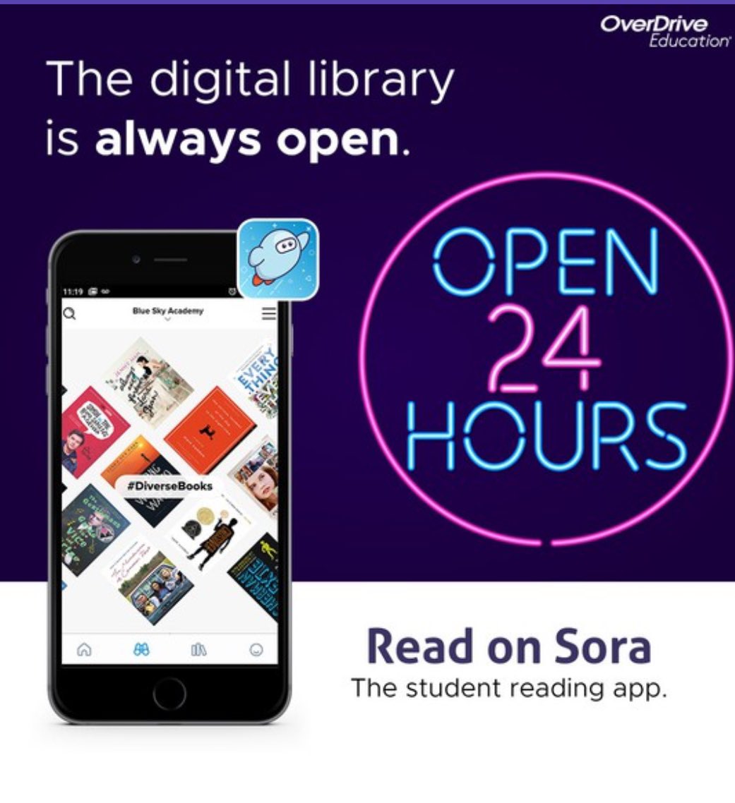 Spring break is next week, and the library may be closed, but the <a href="/Sorareadingapp/">Sora, by OverDrive Education</a> is always open <a href="/Willis_HS_TX/">Willis High School</a> #wildkatlibrary