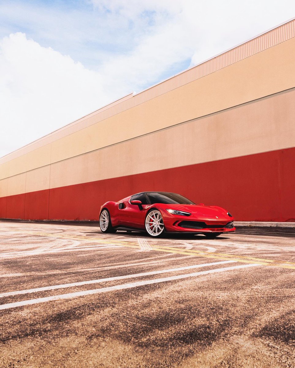 Played with the color red on the new Ferrari 296GTB. HRE Wheels project