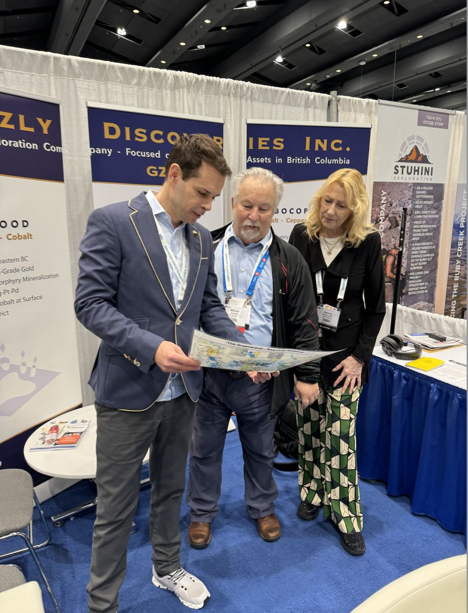 GoldInvest_B's tweet photo. Exciting to explore companies with multiple assets of critical batterymetals like #copper and #cobalt combined with #gold and #silver prospects here at PDAC in Toronto.
#pdac24 $GZD.V https://t.co/sguGeqaiq2