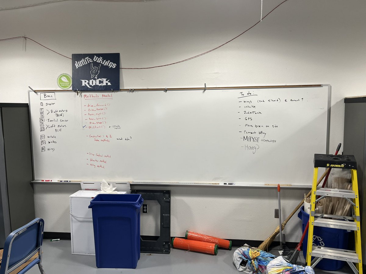 Phillipmhunt's tweet image. After the SAT the @NimitzVikings Robotics team is hard at work prepping for TSA State. #newcode #newsensors #newintake #morepneumatics @iisdCTE @IrvingISD @WeirdScience67