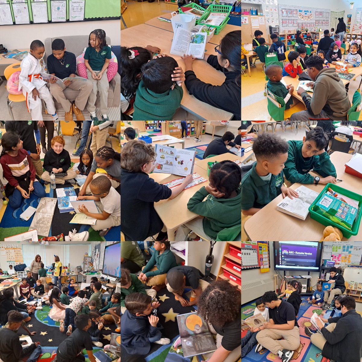 This week, we are celebrating RAA by having a spirit week and sharing our love for Literacy! Today, our 6-8 students engaged in their book buddies project with K-3! My ❤️ is full! #stempride🌱 #literacy📚 @HartfordSuper @corinne_barney @msboratko @STEMEdCT @Hartford_Public
