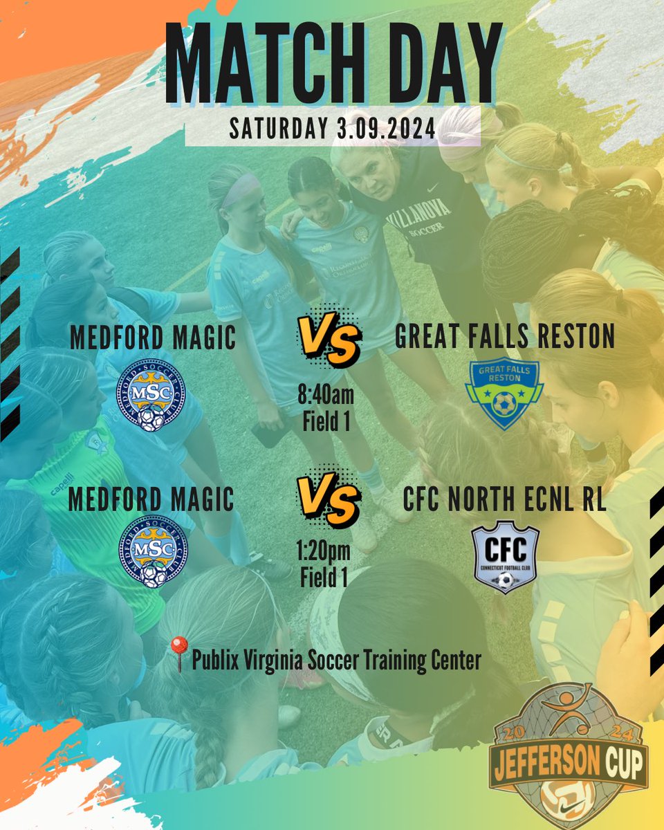 Back for a 3rd 💼 trip to <a href="/jeffersoncup/">Jefferson Cup</a> with our 2010g “town team” 😉. Looking forward to a great weekend on the 🚗 . 
#medfordmagic #jeffcup24 #njys 

2022 - consolation 
2023 - finalist 🥈 
2024 - 😤