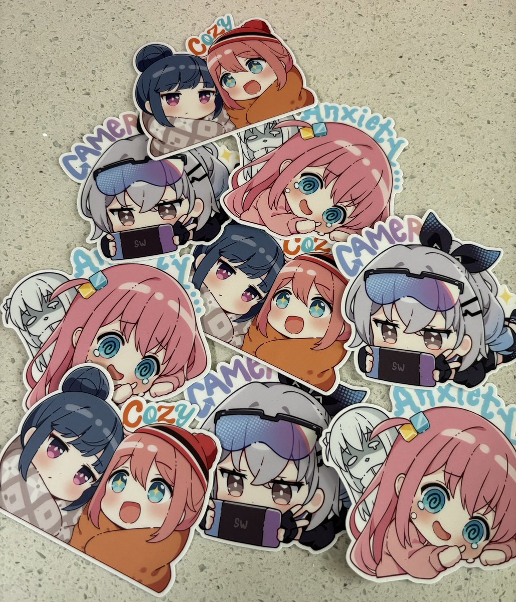 後藤ひとり ,志摩リン 「[RT appreciated ] New keychains and stic」|Hitsuのイラスト