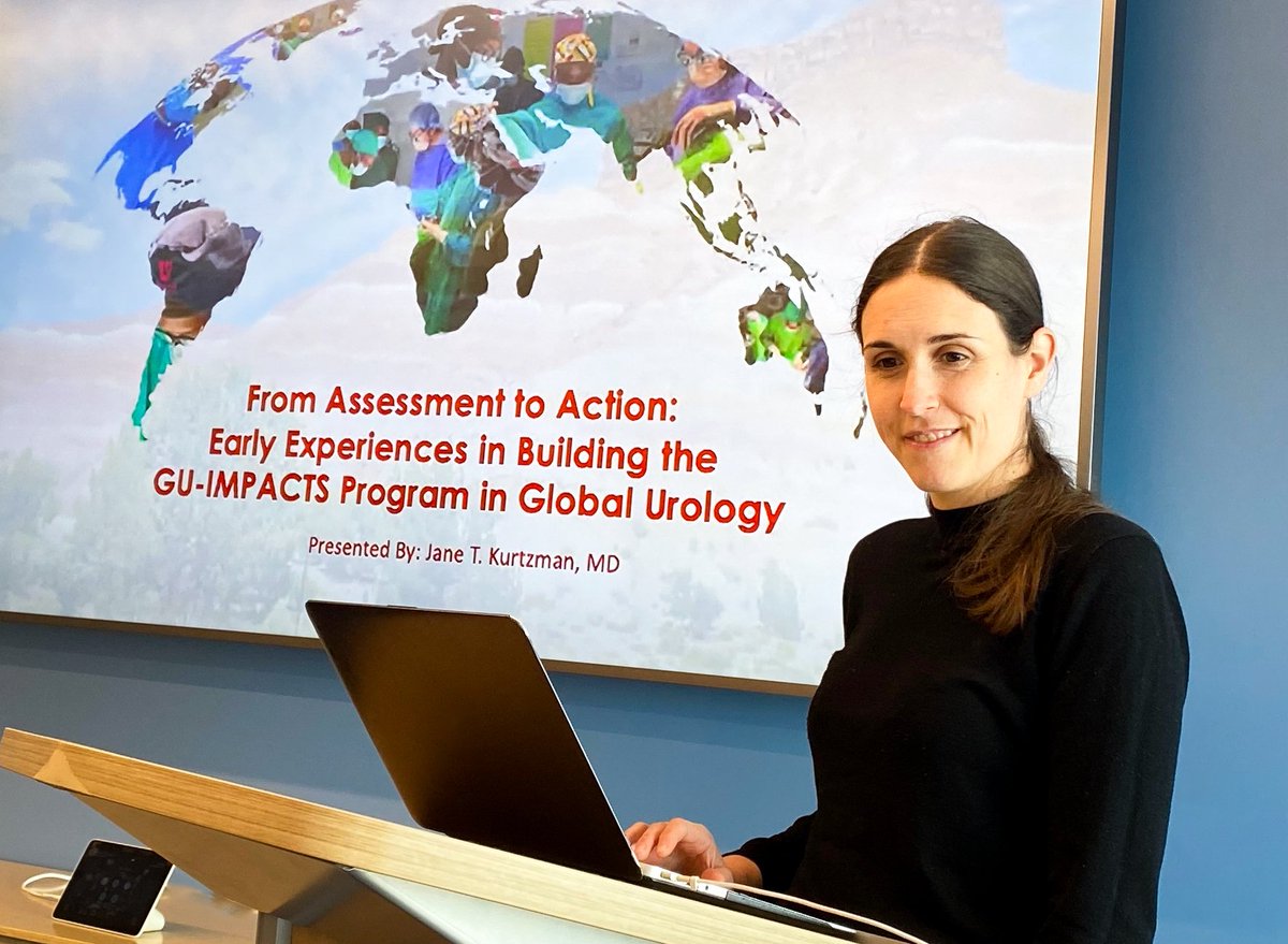 This week's special guest lecture featured Jane Kurtzman, MD, a reconstructive fellow from @UofUHealth Division of Urology. Kurtzman spoke about the new GU-IMPACTS initiative she and Division of Urology Chief Jeremy Myers, MD, launched with colleagues in Rwanda and Cambodia.