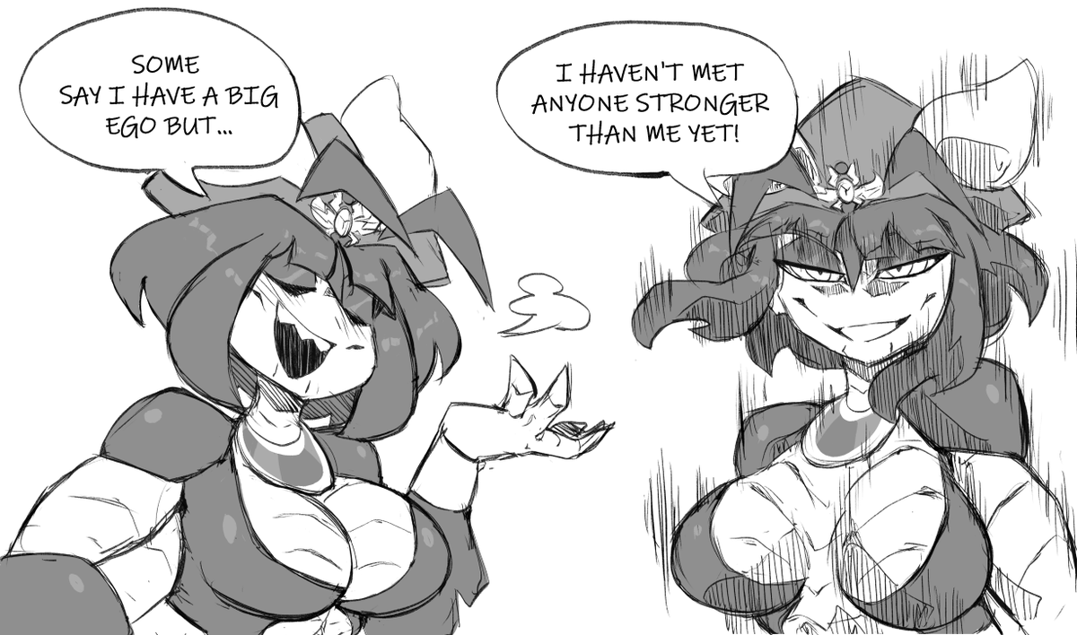 She is pretty cocky 